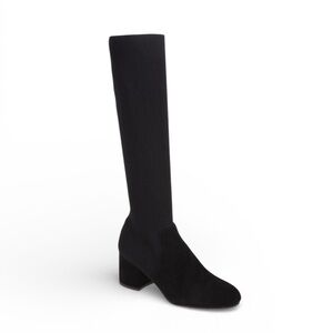 Eileen Fisher black knee high sock boot